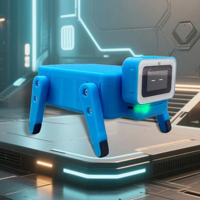 ESP32-Hi Mechanical Dog AI Voice Chat Robot Development  Science Teaching Blue