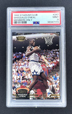 PSA 9 SHAQUILLE O'NEAL 1992 Stadium Club MEMBERS ONLY #247 SHAQ ROOKIE RC