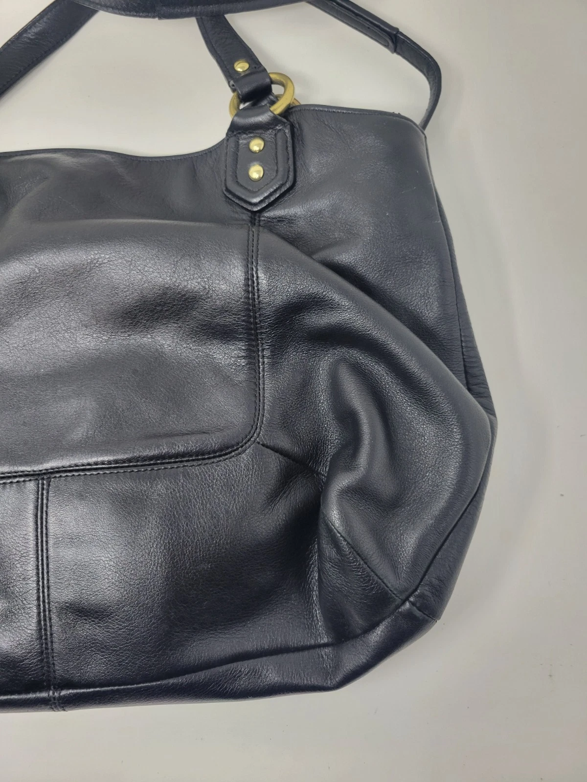 Borsa a tracolla Coach Campbell Belle in pelle nera F1381 F24961