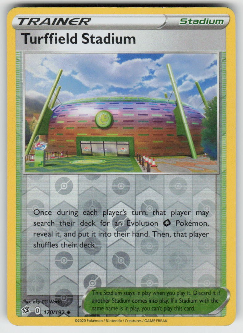 Turffield Stadium 170/192 Uncommon Rebel Clash Pokemon Reverse Holo Near Mint