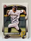 Konnor Griffin 2025 Bowman Paper Signed Card IP  Autographed Pirates MLB