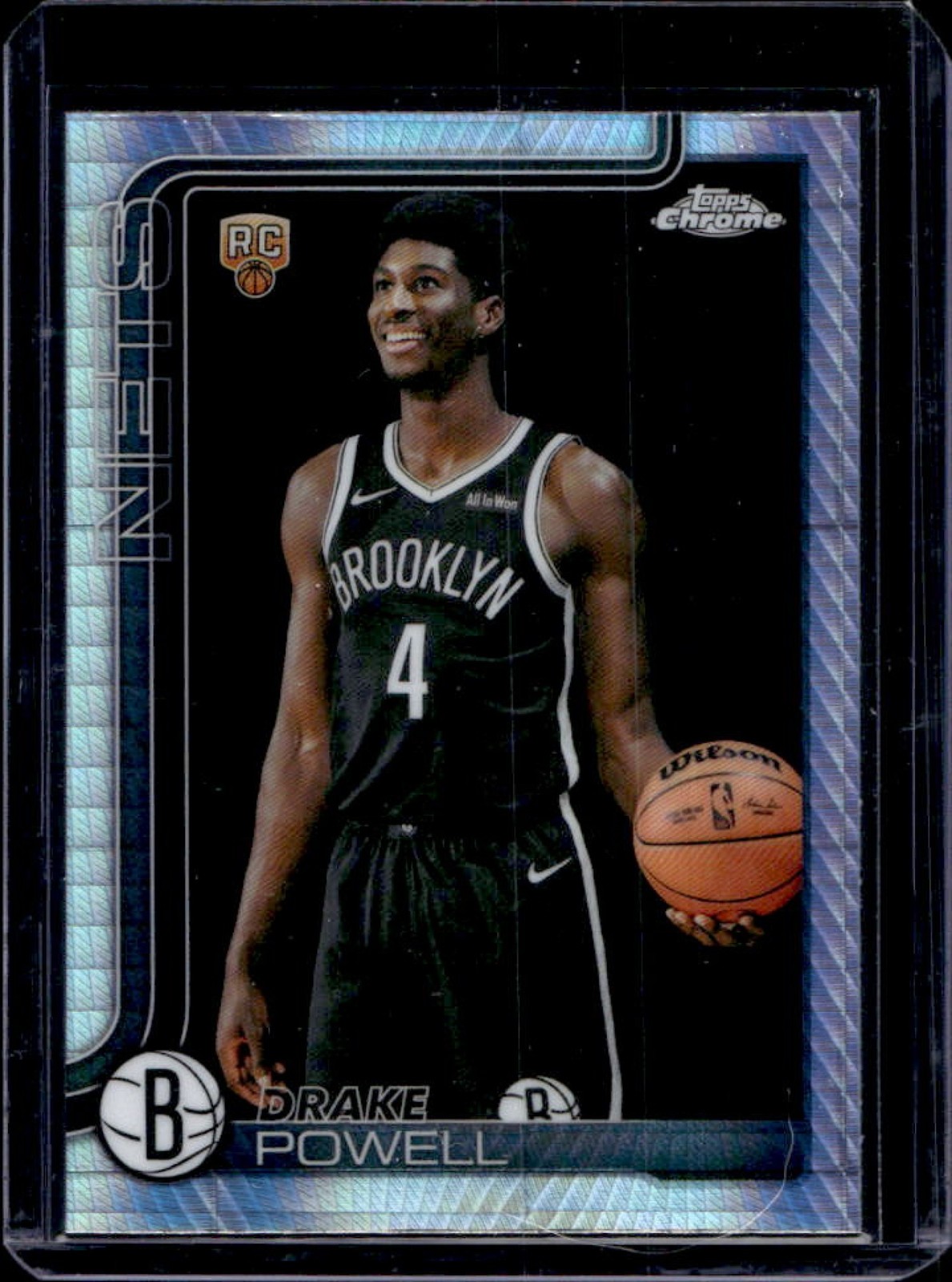 2025-26 Topps Chrome Drake Powell RC Prism Refractor Rookie #272 Nets