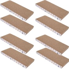 8 Packs Cat Scratch Pad Toys Reversible Scratching Post Cardboard Claws