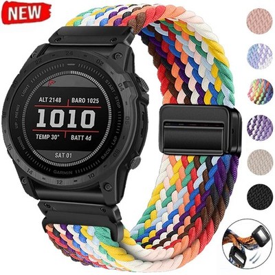 Nylon for Garmin Fenix 8 7 7X 6 6X 5 5X 3HR Tactix 8 Quick Fit Watch Band Strap