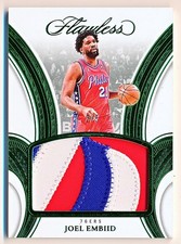 2024-25 Flawless Joel Embiid Patches Emerald Jumbo Patch #P-JEM (2/5)