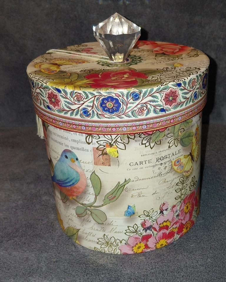 Pooch & Sweetheart Bath Tissue Holder Blue Bird Garden Box Punch Studio - Image 3 of 4