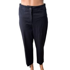 Talbots Chino Pants 6 Blue Curvy Dressy Ankle Cuffs Preppy Office Outdoors Vacay