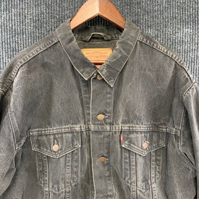 Vintage Levis Jacket Mens XL Black Denim 70507 4159 Type 3 Trucker