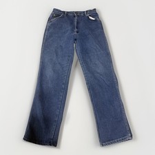 Vintage Lee Jeans Women 16 M Union Made USA Leather Tag 28x29