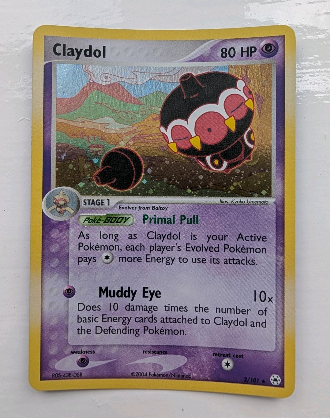 Claydol 2/101 - Holo - NM - Pokémon Hidden Legends - Ex Rare 2004