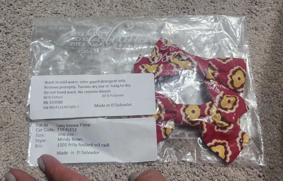 Lote de clips de lazos de pelo Kelly's Kids & Eleanor Rose Navidad lunares rojos nuevos con etiquetas Foto 2 de 4