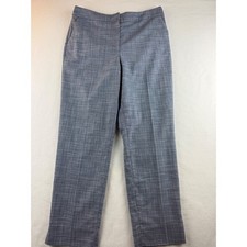 Talbots Women's Size 8 Blue Gray Woven Textured Career Dress Pants