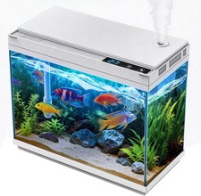 Smart Aquarium Fish Tank w/Water Pump 2.4 Gallon Aquarium with Quick Start Kit