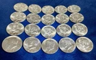 One Roll Kennedy Half Dollars 90% Silver GEMBu (20 Coins) Stunning!