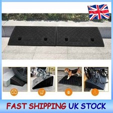2x Heavy Duty Curb Ramps Anti-Slip Wheelchair Car Driveway Access Ramp Set