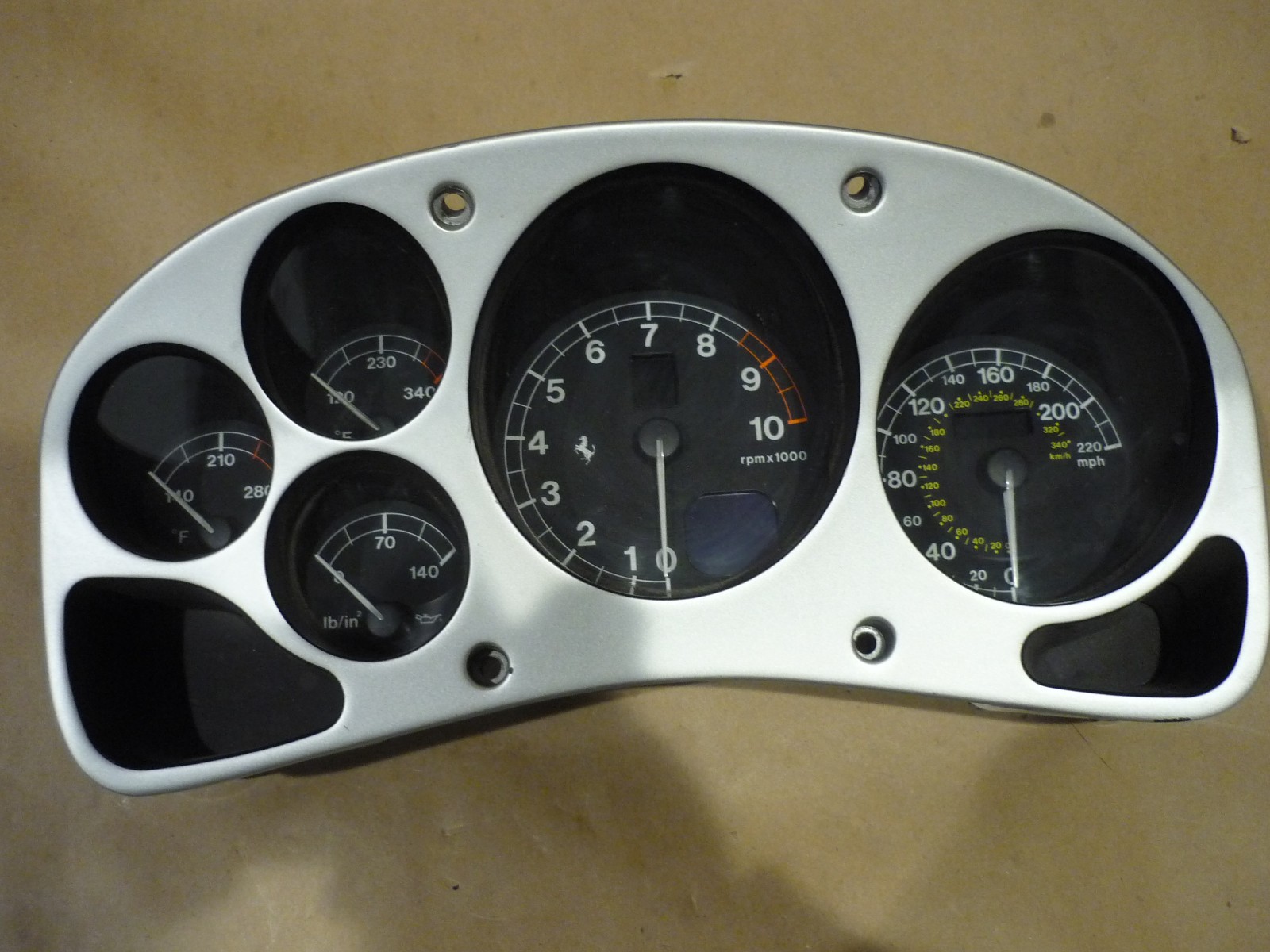 2004 Ferrari 360 - Dash Unit USA /Instrument Cluster - P/N 197664  15k miles