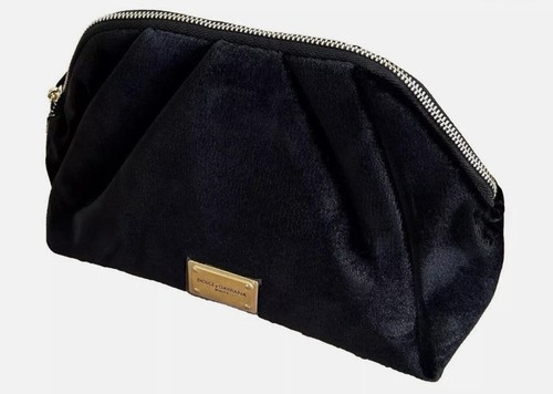 Dolce & Gabbana Borsa Trucco Donna Velluto Nero Firmata Cosmetica - Foto 5 di 5