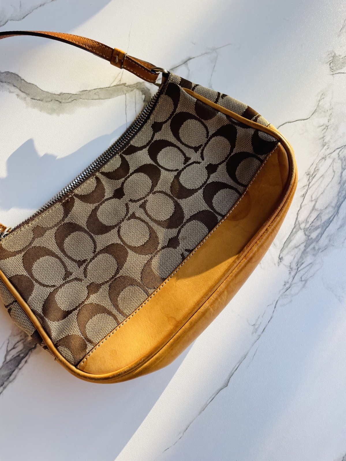 Y2K COACH 6094 MONOGRAM DEMI MINI POUCHETTE SHOULDER … - Gem