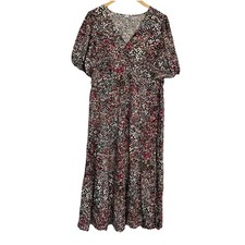 Gap Womens Ditzy Floral Babydoll Maxi Dress Size XL Cottagecore Prairie Peasant