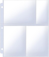 4x6 Photo Sleeves Clear for 3 Ring Binder 240 Pictures , Heavy Duty Plastic Alb