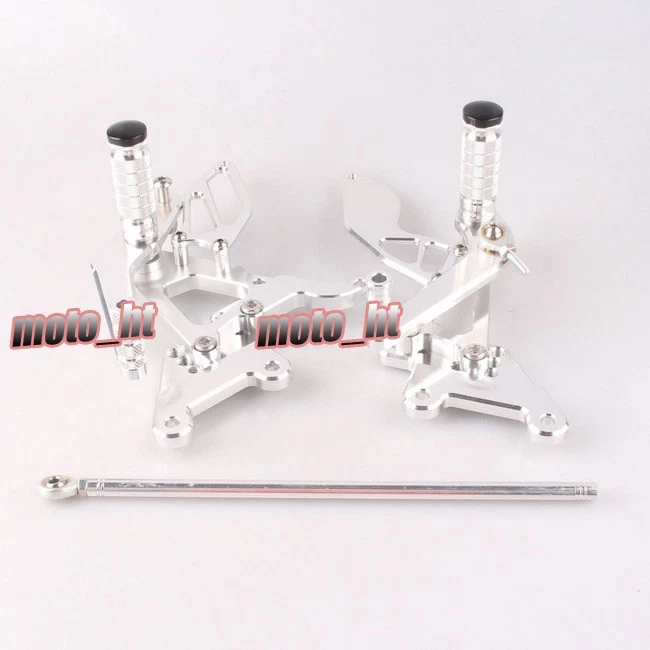 Para Yamaha YZF R6 2003 2004 2005 Negro CNC Motocicleta Escaleras Foto 4 de 4