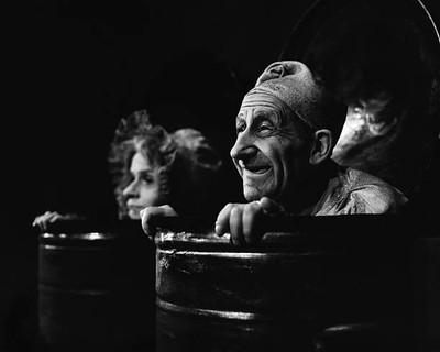 Actor Georges Adet wearing stage costume makeup during theatrical - Old Photo