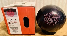 Roto Grip RST Black Overseas Bowling Ball NIB Undrilled 1st Quality 14lbs