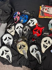 Fun World Ghost Face Mask Collection - Assorted Styles and Variants