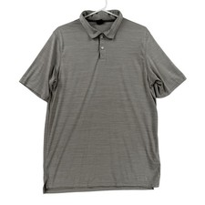 Oakley Hydrolix Polo Shirt Mens Large Gray Golf Performance Regular Fit Athletic