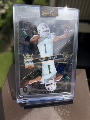 2026 Wild Card 5 Card Draw Black Tie Edition Bryson Wright 1/1