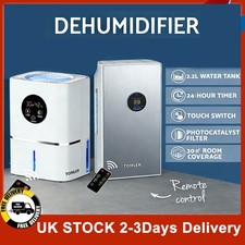 2.2L Large Dehumidifier Portable Quiet Home Air Dryer for Mould Moisture Damp