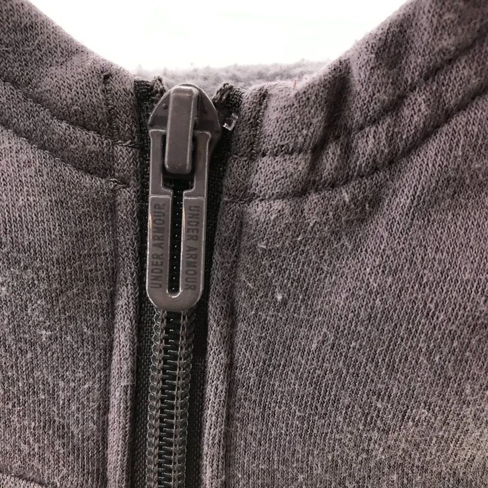 VETEMENTS Felpa con cappuccio Under Armour lavanda full zip logo dettaglio sul braccio taglia XL