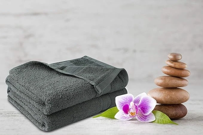 100% Cotton Ring Spun 2 Bath Towel/ 2 kitchen Towel/ 4 Wash Cloth (08 pack) - Image 2 of 4