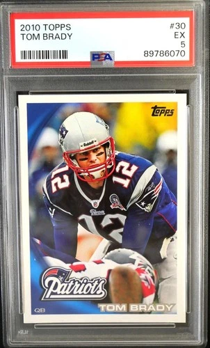 2010 TOPPS TOM BRADY #30 PSA 5