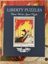 Liberty Classics Wooden Wood Jigsaw Puzzle Vogue Winter Fashions Limited Edition