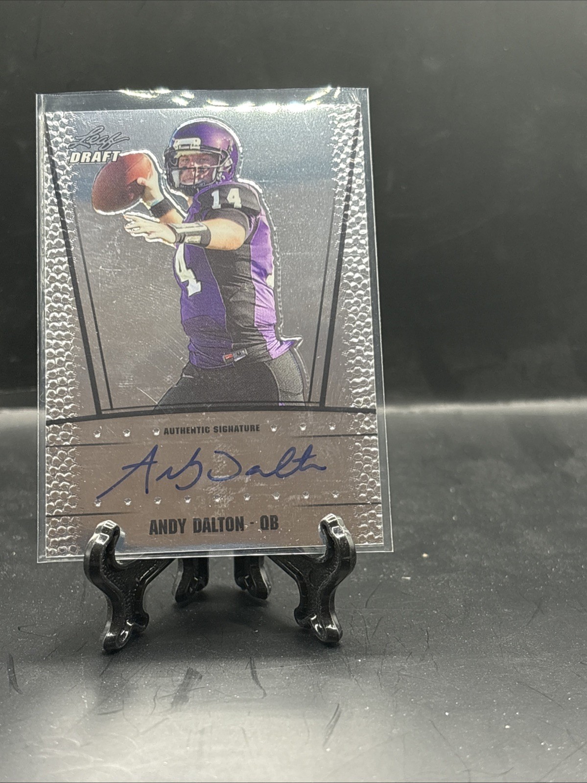 2011 Leaf Metal Draft Andy Dalton Rookie On Card Auto Autograph