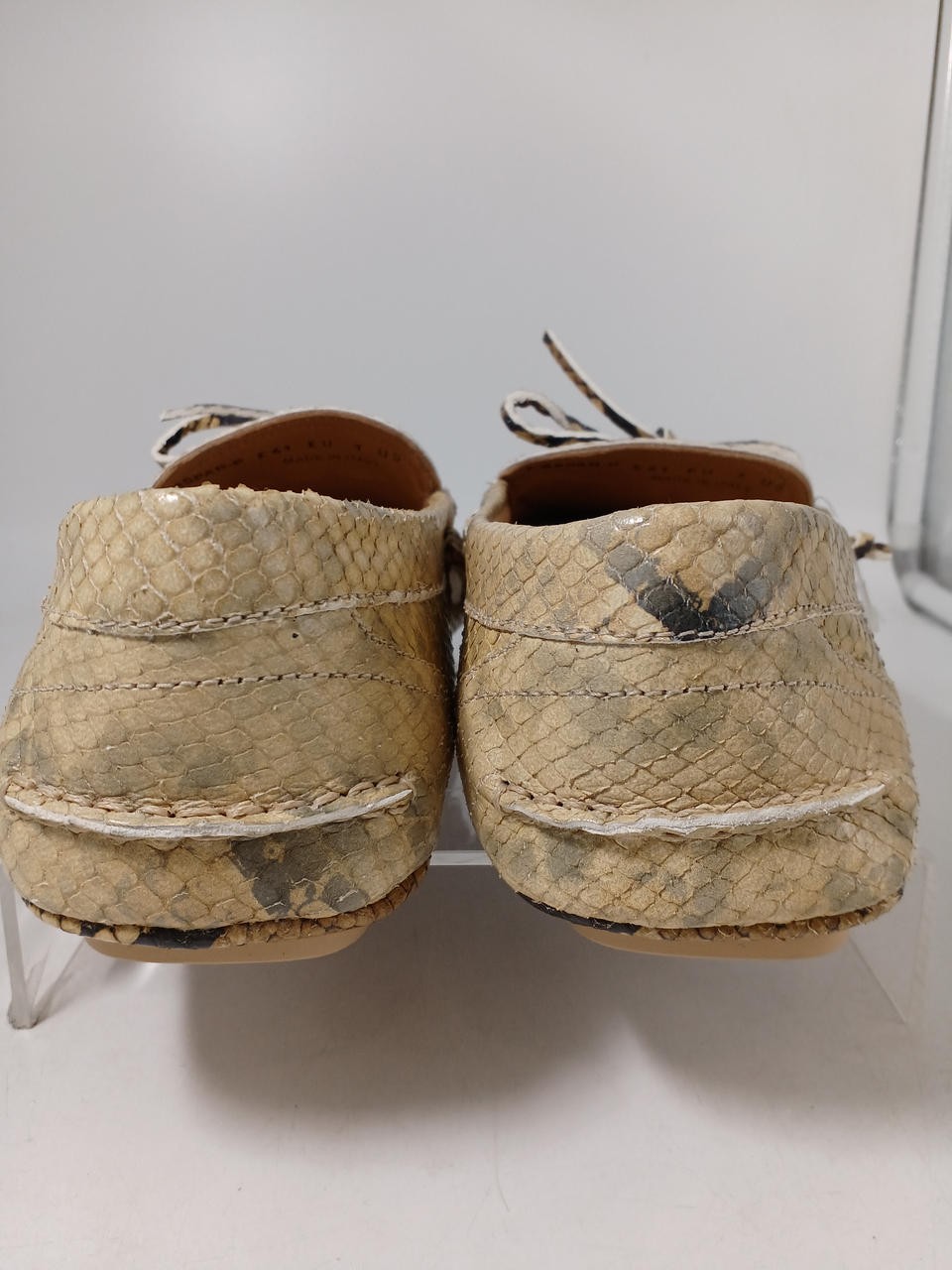 Bally Python Pattern Beg 25.5Cm Driving Shoes FQP… - image 5