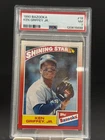 Rare Ken Griffey Jr baseball card 1990 Bazooka Shining Star HOF PSA7