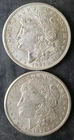 1921 (P) and S $1 Morgan Silver Dollars