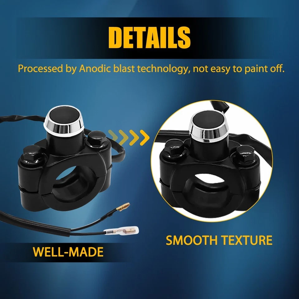 7/8" Bar Motorcycle Handlebar Control Switch Horn Turn Signal Start Universal Ba - Image 4 of 4