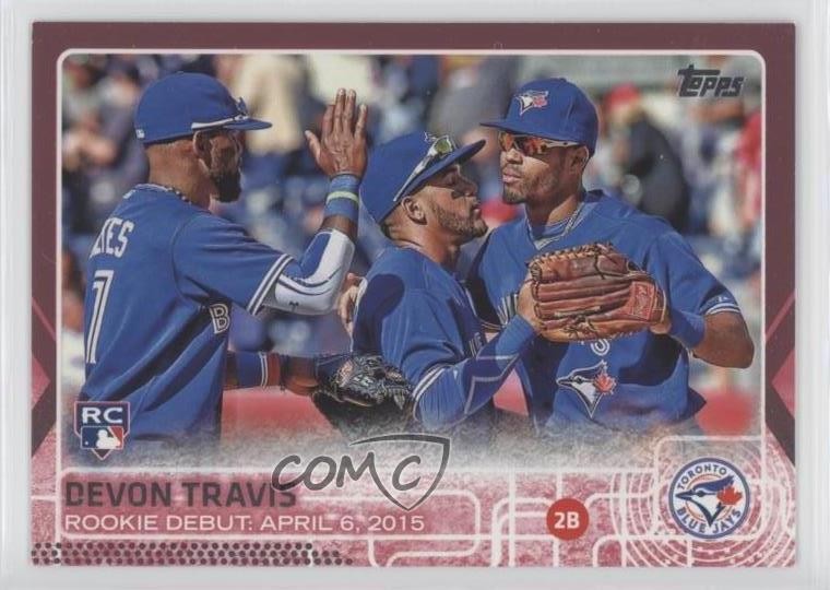 2015 Topps Update Rookie Debut Pink 13/50 Devon Travis #US378 Rookie RC hv1