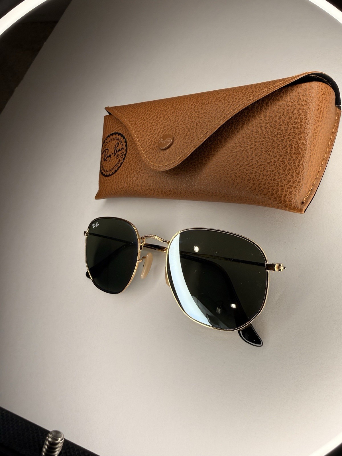 Ray Ban Hexagonal Flat Sunglasses - Silver Mirror - image 2