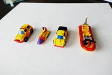 Lot of 4 Vintage Micro Machines Rescue Vehicles, excellent loose