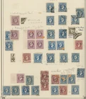 1886-95 Small Hermes Head selection of mainly used 40 Lep values including flaws