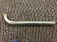 Zzp Universal Stainless Dump Tube Flanged For V-band For Tial Mvs 38mm Wastegate