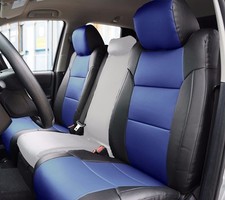 For Toyota Tundra 2014-2021 Iggee Custom Made Fit 2 Front Seat Covers Blackblue For Toyota Tundra 2014-2021 Iggee Custom Made Fit 2 Front Seat Covers Blackblue