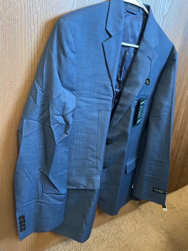 Neu $ 399 Lauren Ralph Lauren Ultra Flex Herren 42 S marineblau kariert Anzugjacke - Bild 2 von 6