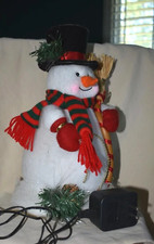 12"- Fiber Optic Snowman-MerryBrite HolidayHome Collection-Pre-Owned-GrtCond.VTG