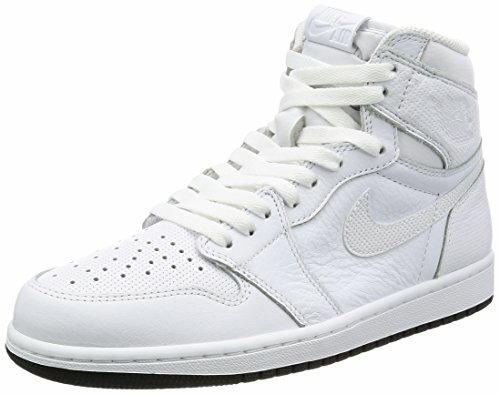 Nike Air Jordan Retro 1 High OG Perforated White Black Shoes Mens