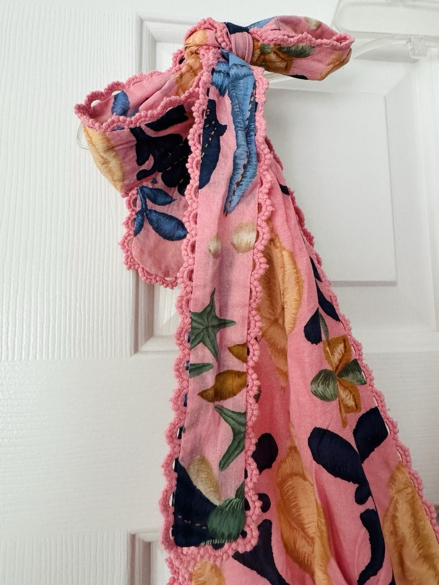 NWT Farm Rio Seashell Tapestry Sleeveless Midi Dress, Size S | eBay